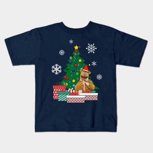 Fozzie Bear Around The Christmas Tree Muppets Kids T-Shirt